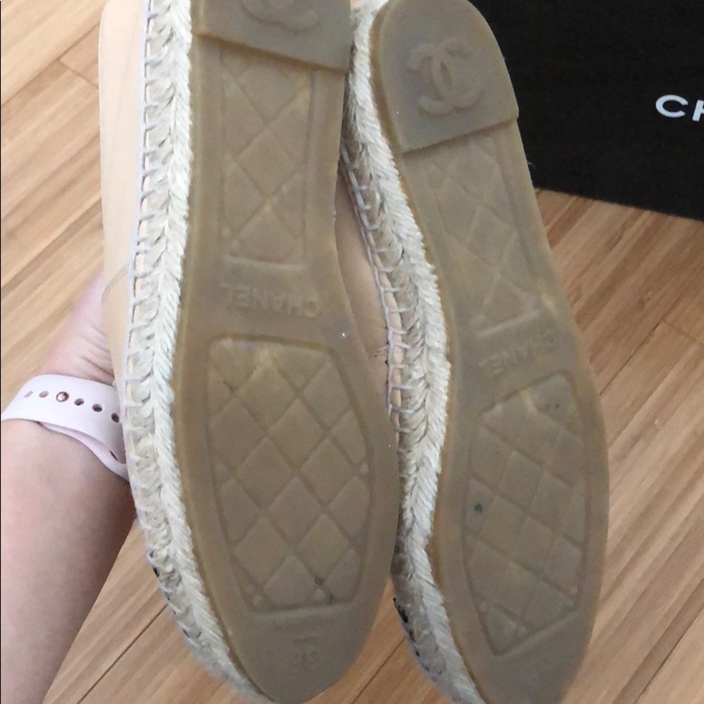 Authentic lamb skin leather espadrilles - Picture 3 of 4